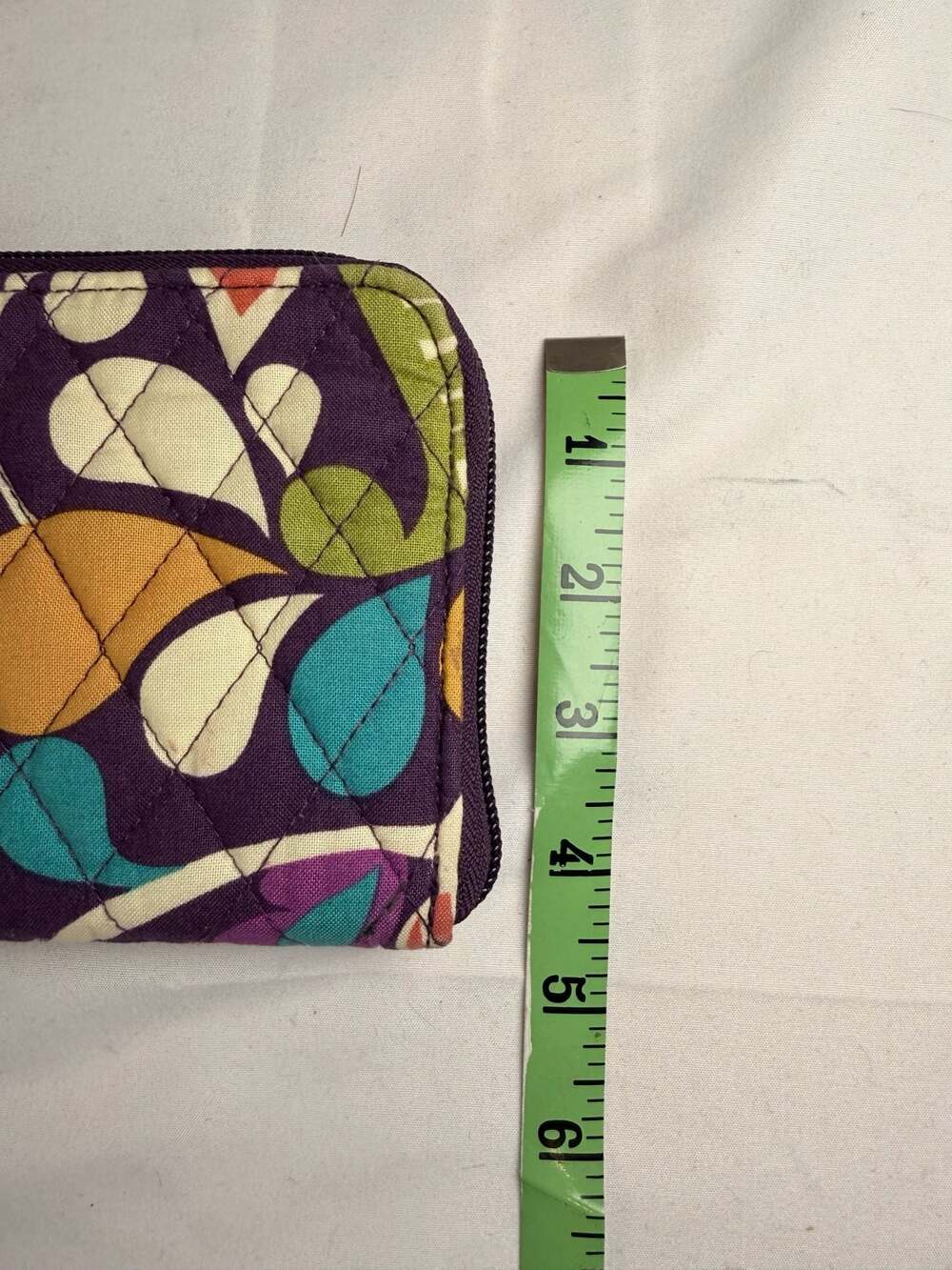 Vera Bradley Quilted Zip Around Accordion Wallet in Plum Crazy - Picture 8 of 11